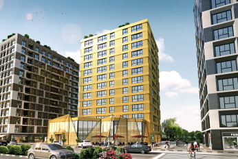 Modern residential complex near the main highways