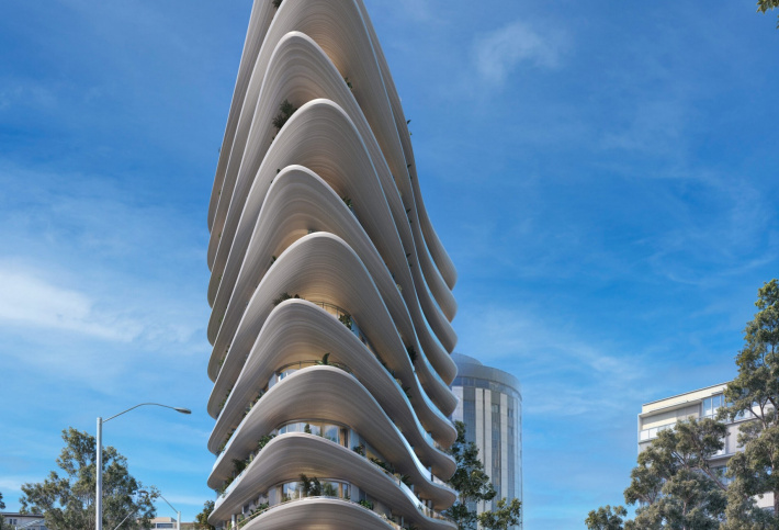 Modern residential complex in the prestigious city centre