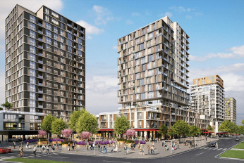 Modern residential quarter with developed infrastructure