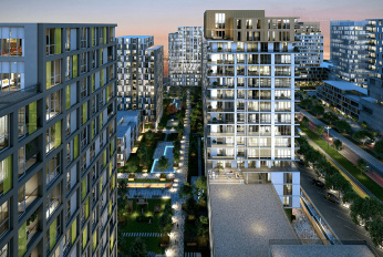 Modern residential quarter with developed infrastructure