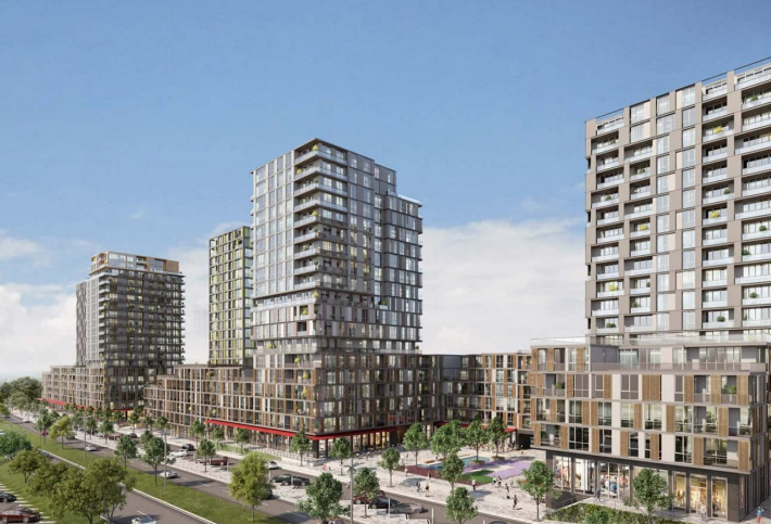 Modern residential quarter with developed infrastructure