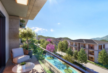 Modern residential quarter with extensive infrastructure