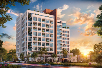 Multifunctional complex with residential and office spaces
