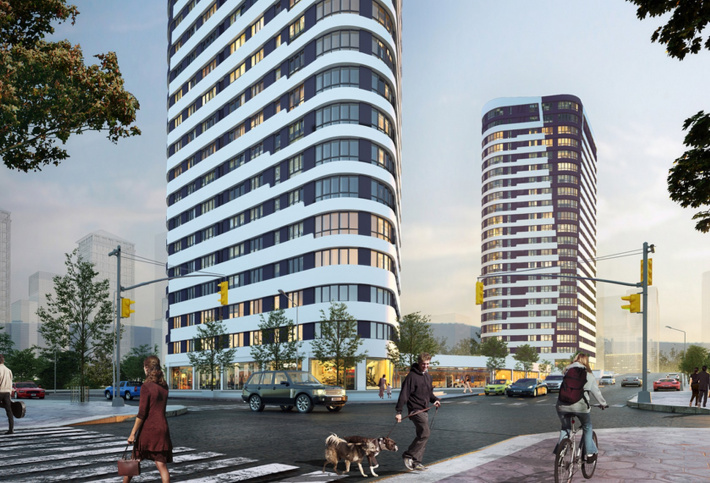Multifunctional residential quarter with panoramic views