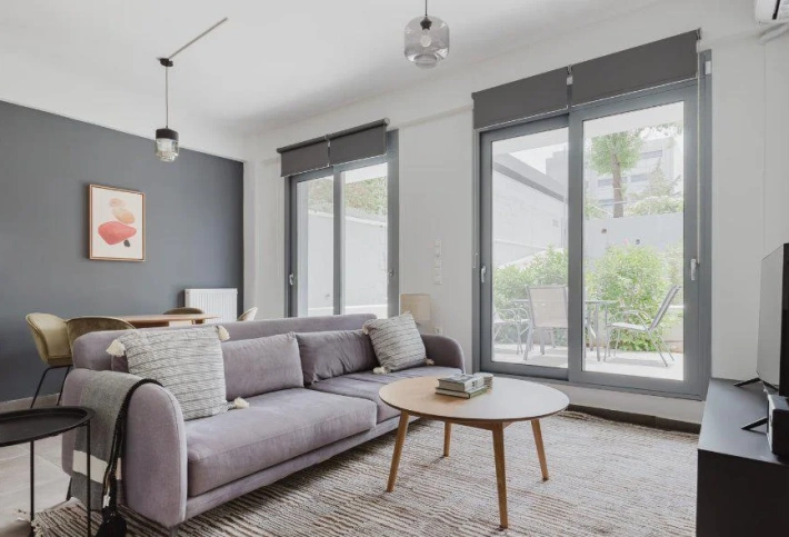 New apartments in the Gounari project in an elite green area for rental income, Athens, Attica, Greece