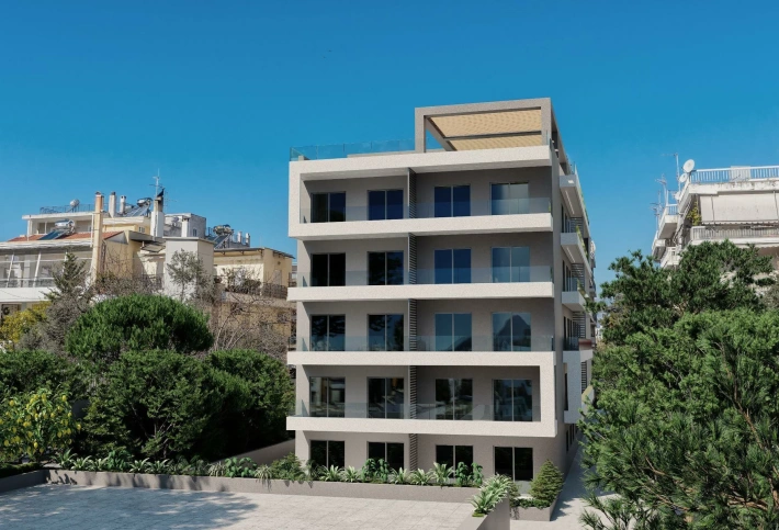 New apartments in the Gounari project in an elite green area for rental income, Athens, Attica, Greece