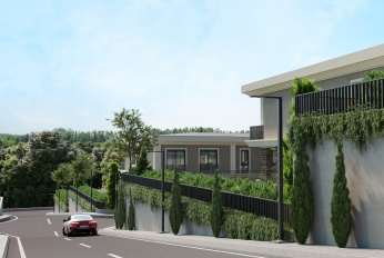 Private complex of villas with their own gardens