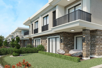 Private complex of villas with their own gardens