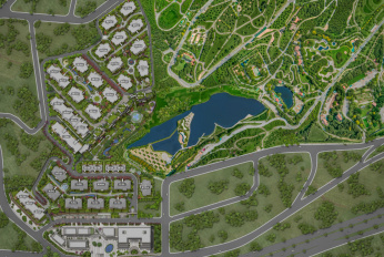 Residential complex in a developing area