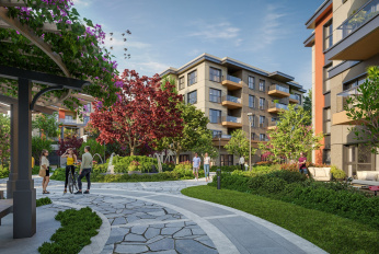 Residential complex in a developing area