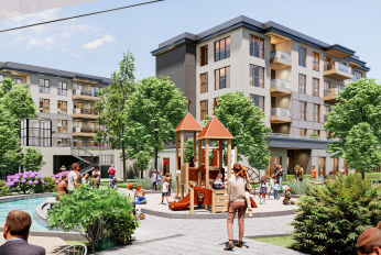 Residential complex in a developing area
