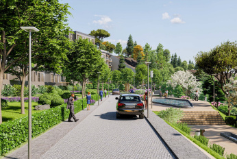 Residential complex in a developing area
