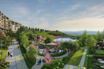 Residential complex in a developing area