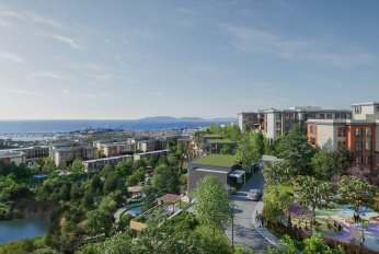 Residential complex in a developing area