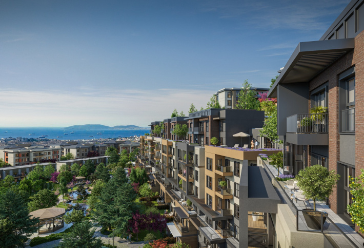 Residential complex in a developing area