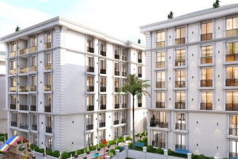 Residential complex off the coast with panoramic views of the Sea of Marmara.