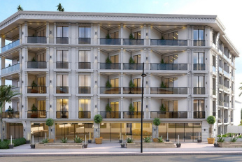 Residential complex off the coast with panoramic views of the Sea of Marmara.