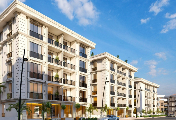 Residential complex off the coast with panoramic views of the Sea of Marmara.