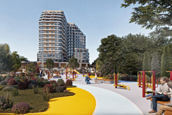 Residential complex with panoramic views and green areas