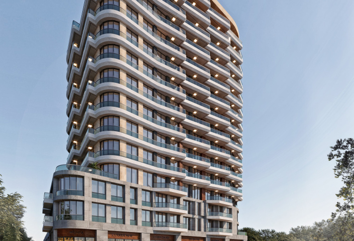 Residential complex with panoramic views and green areas