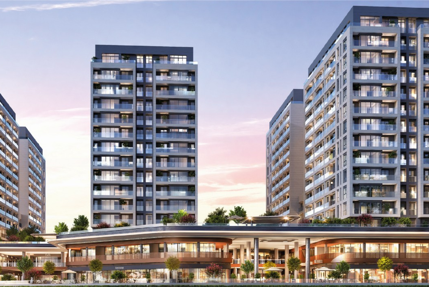 Residential project by the sea with a variety of housing formats