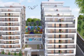 Residential project with panoramic views and green areas