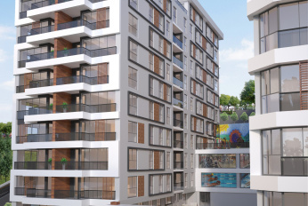 Residential project with panoramic views and green areas