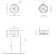 Photo Galassia Core 7306NEMT sink, black