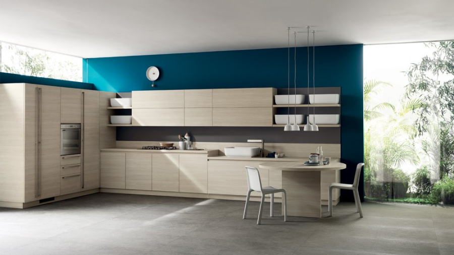 Photo Kitchen Scavolini Qi angular 420 by 270 cm