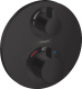 Photo Shower mixer with thermostat hansgrohe Ecostat S 15758670 matte black