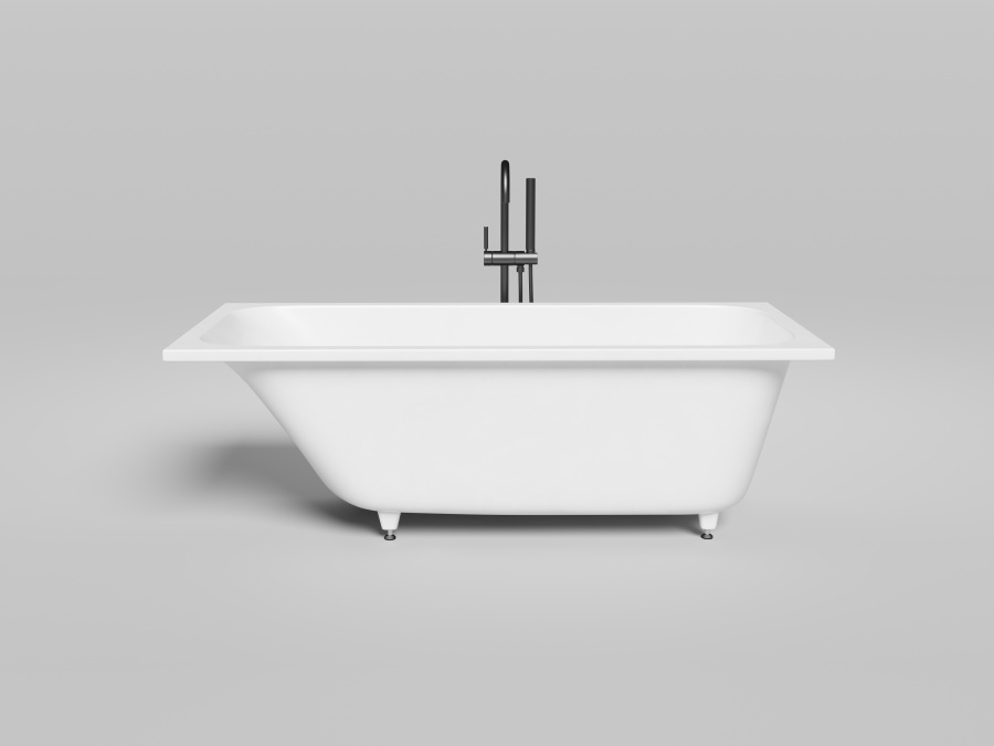 Photo Bath of artificial stone Salini Orlando 160x70 102115GF painting by RAL completely