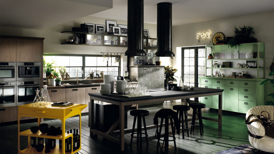 Photo Scavolini Diesel kitchen straight 390cm