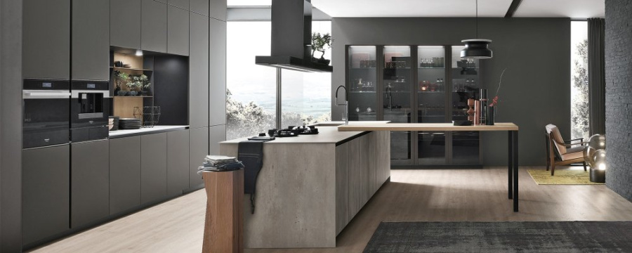 Photo Kitchen Stosa Aliant direct to the island