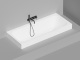 Photo Bath of artificial stone Salini Orlando Axis Kit 180x80 103312MF black matte