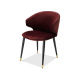 Photo Volante dining chair (burgundy, with armrests)