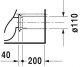 Photo Bowl of floor toilet Duravit P3 Comforts 2167090000