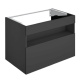 Photo Cube under the sink Keuco Stageline 120 32882970100 with backlit vulcanite matte