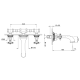 Photo Nicolazzi Impero 1277CR36L sink mixer
