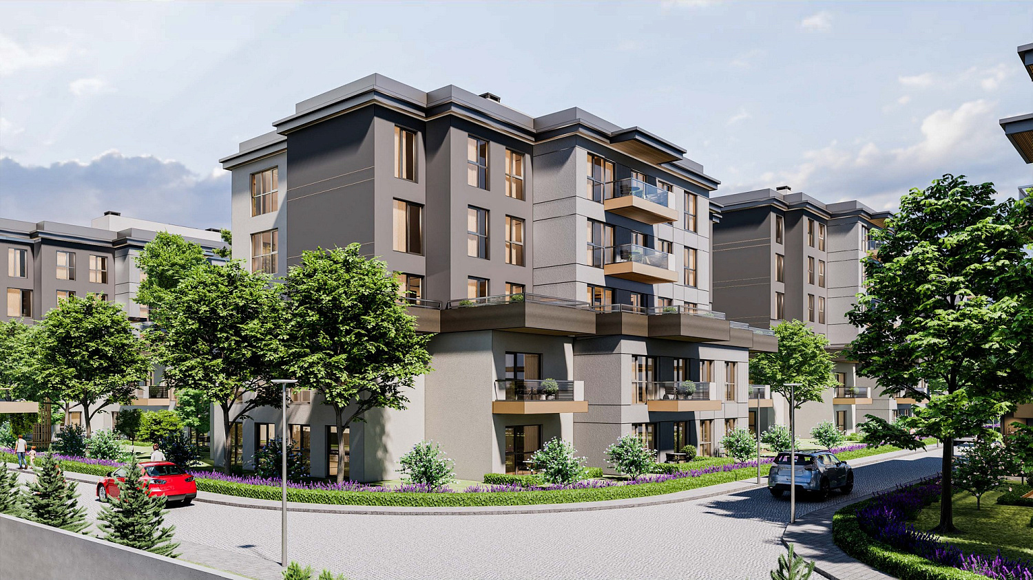 Residential complex in a developing area