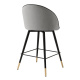 Photo Set of two Roche half-bar chairs (light grey)