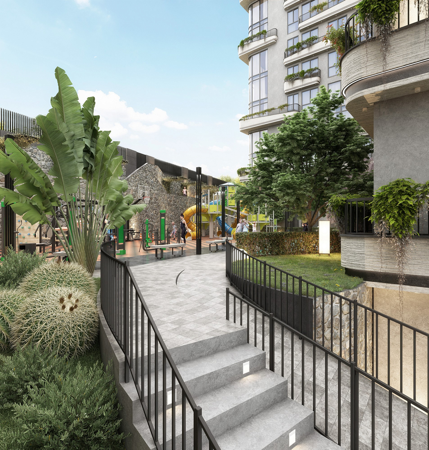 Cozy residential complex in the green zone