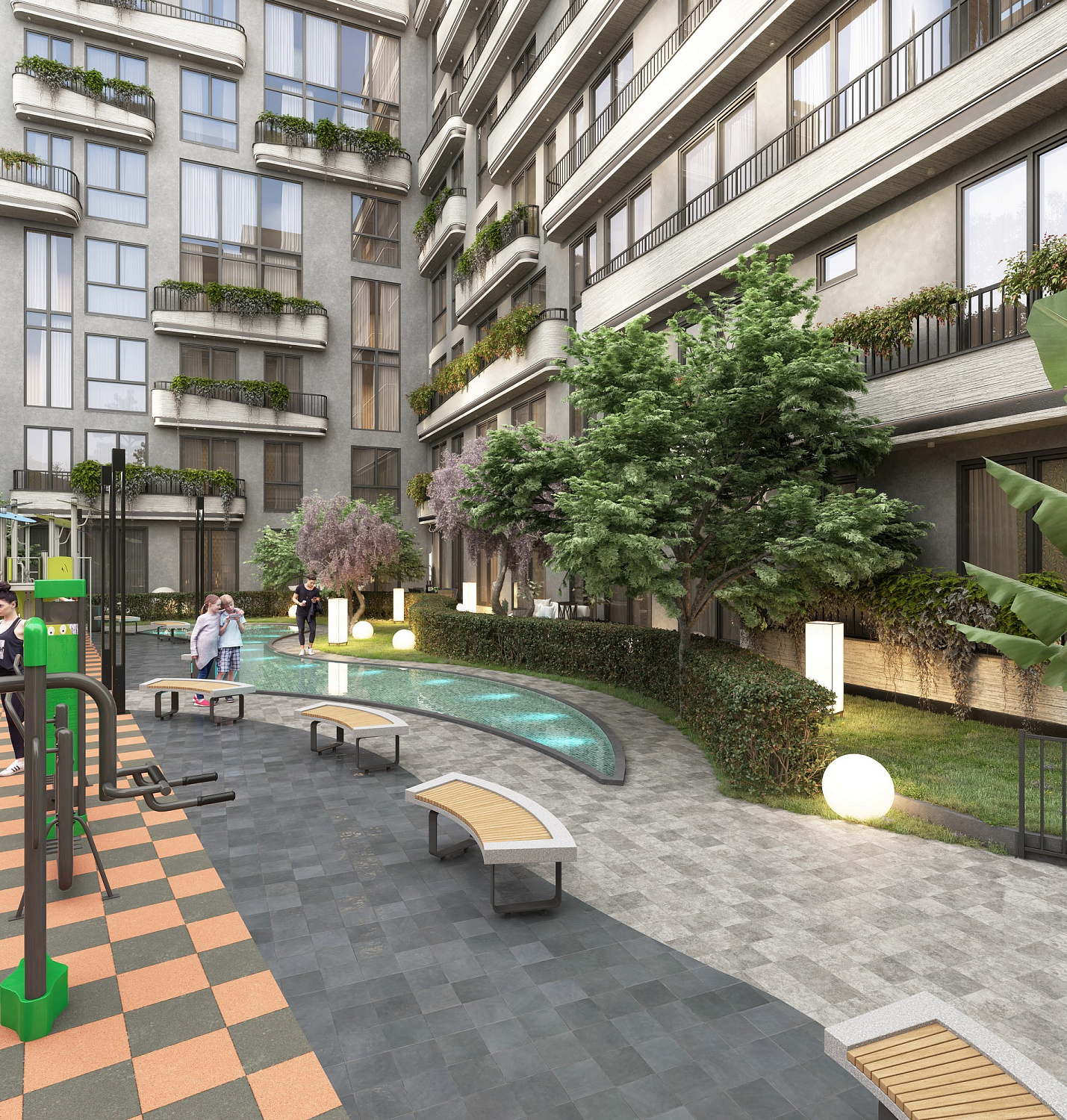 Cozy residential complex in the green zone