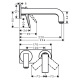 Photo Axor Citterio 39119340 grinded black chrome sink mixer