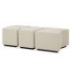 Photo A set of three ottomans Filbert