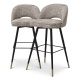 Photo A set of two Cliff bar chairs (beige with ripples)