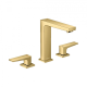 Photo Sink mixer hansgrohe Metropol 160 32515990 for 3 holes, with drain valve Push-Open, polished gold