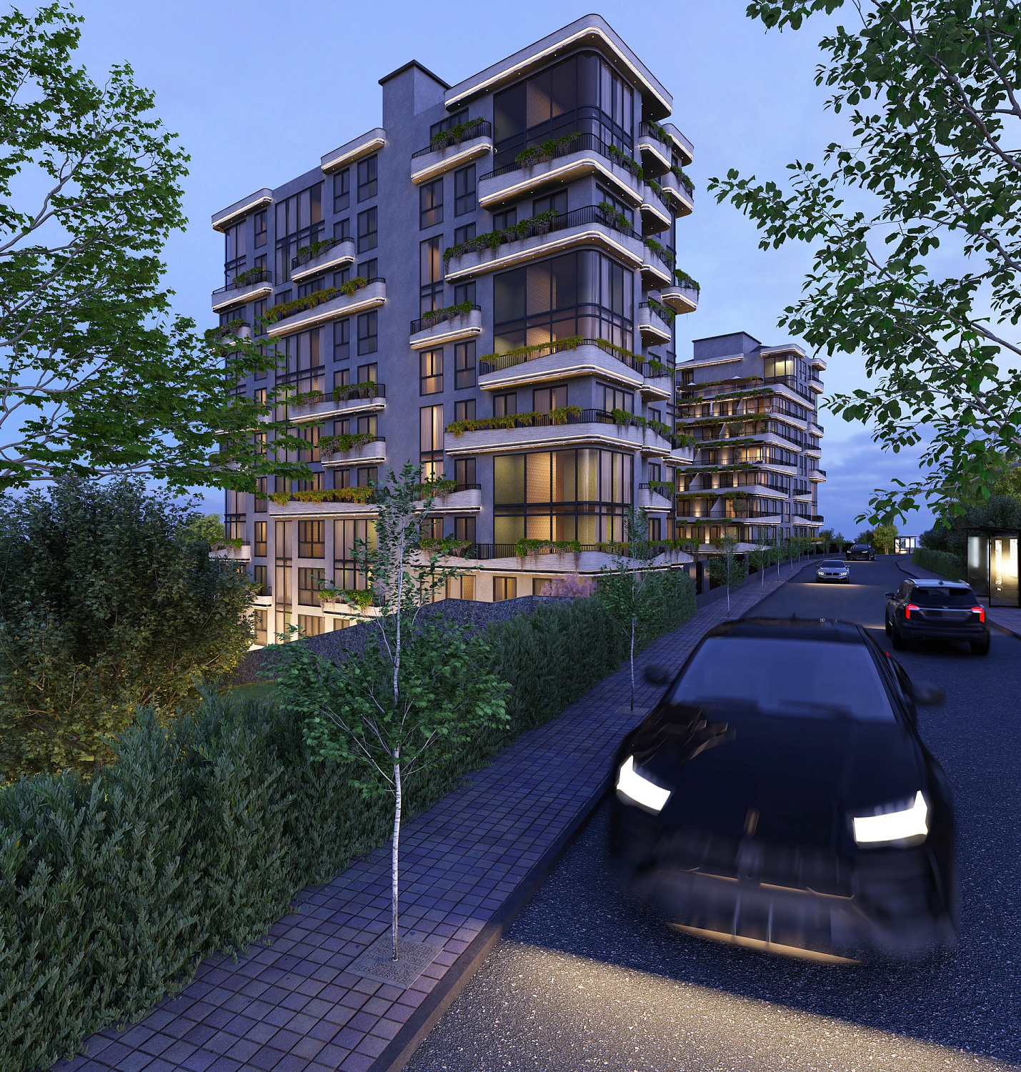 Cozy residential complex in the green zone