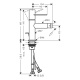 Photo Bidet mixer Axor Uno 38211820 grinded nickel
