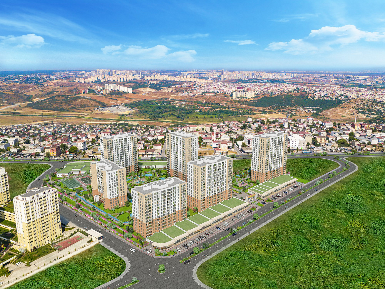 Cozy residential complex in a quiet area