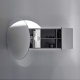 Photo Burgbad Coco 120 SPIK120 L F2841 left gray matte